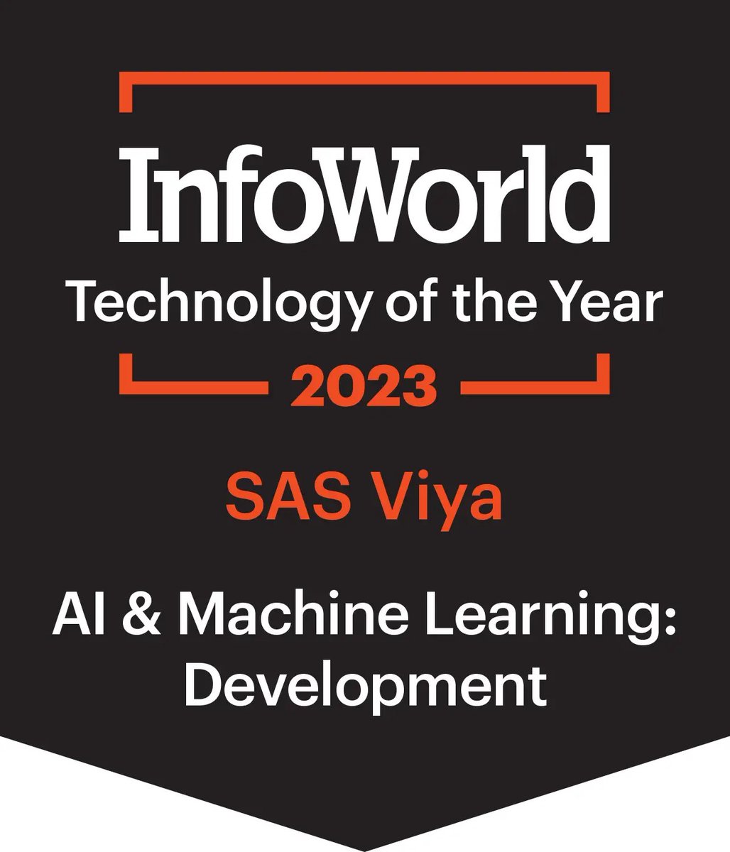 SAS Viya is a winner, baby! An <a href="/InfoWorld/">InfoWorld</a> 2023 Technology of the Year winner! 🏆 These awards recognize the best and most innovative products in AI and machine learning, business intelligence and analytics, cloud computing and more. 2.sas.com/6010RgIki