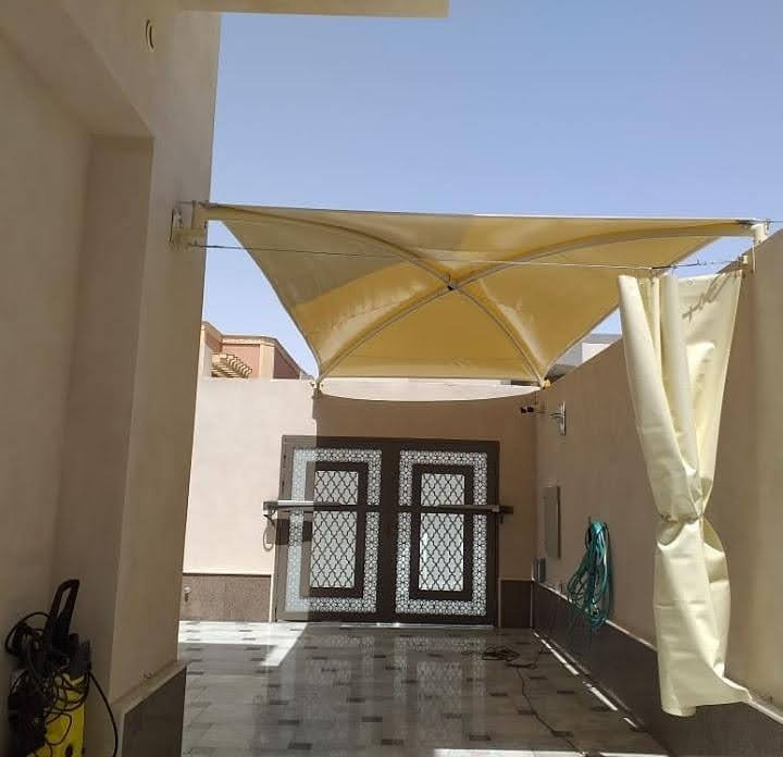 نعمل على كافة آعمال مظلات سيارات ومظلات خشبية وبرجولات 
خشبية وبرجولات حديدية وبرجولات قص اليزر وشترات النوافذ ومظلات مسابح وحماية شبابيك حديد وآسيتل وقص اليزر وسواتر خشبية بلاستيكية وسواتر حديد وسواتر مشغول لكسان وقص اليزر
بيوت شعر ملكي 
#الرياض) #متخصصون 
#العام_الجديد_2024