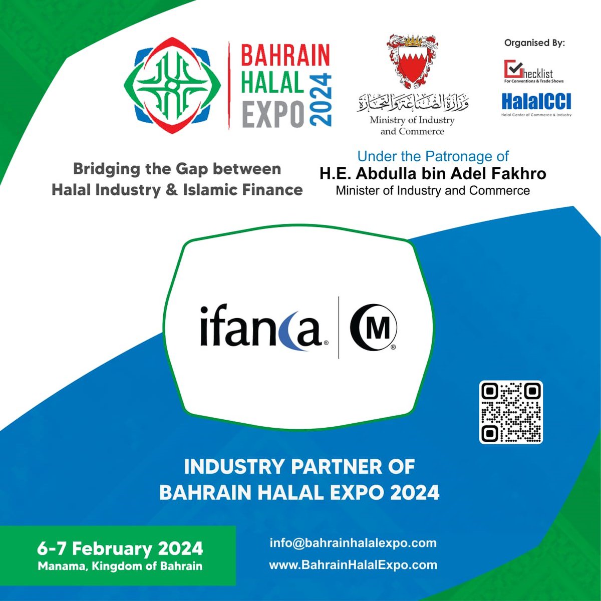 IFANCA's tweet photo. We have exciting news! IFANCA is an industry partner of the Bahrain Halal Expo, which will take place from February 6-7, 2024. Visit their website to learn more: https://t.co/jCOpHnxmlX

@BahrainHalal #BahrainHalalExpo #Halal https://t.co/fN41HJgEkX