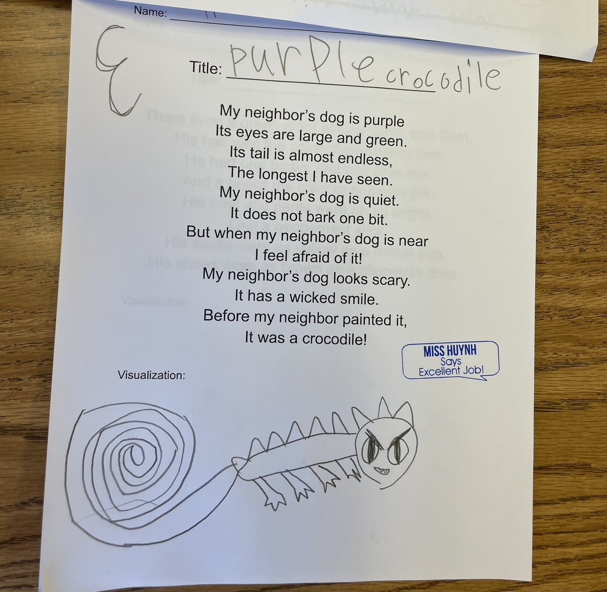 MissHuynhs1st's tweet image. 1st graders were introduced to poetry today, and used visualization to illustrate what they saw in their head. They also gave the poem a title! #CriticalCreativeThinking @FcpsPOGPOL @fcpsnews @FCPSR5