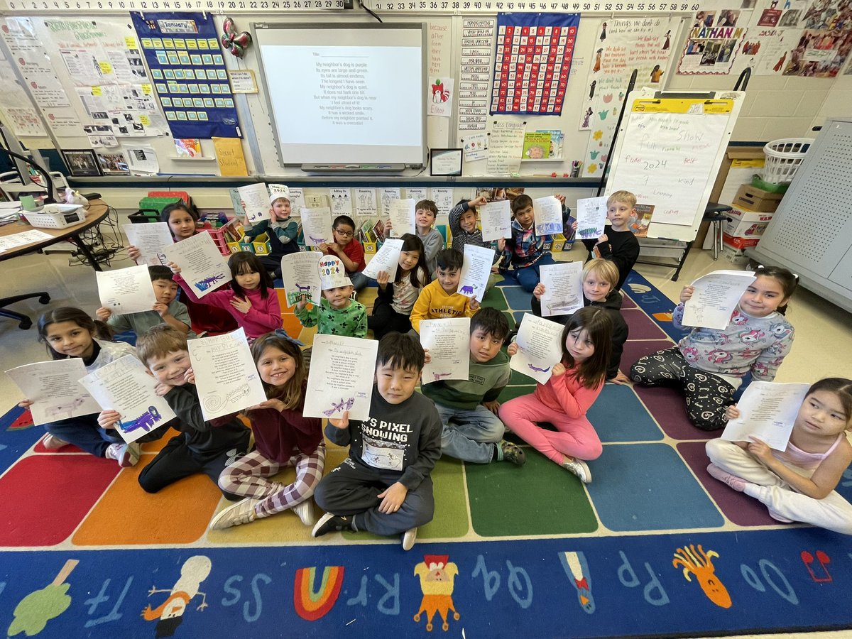 MissHuynhs1st's tweet image. 1st graders were introduced to poetry today, and used visualization to illustrate what they saw in their head. They also gave the poem a title! #CriticalCreativeThinking @FcpsPOGPOL @fcpsnews @FCPSR5