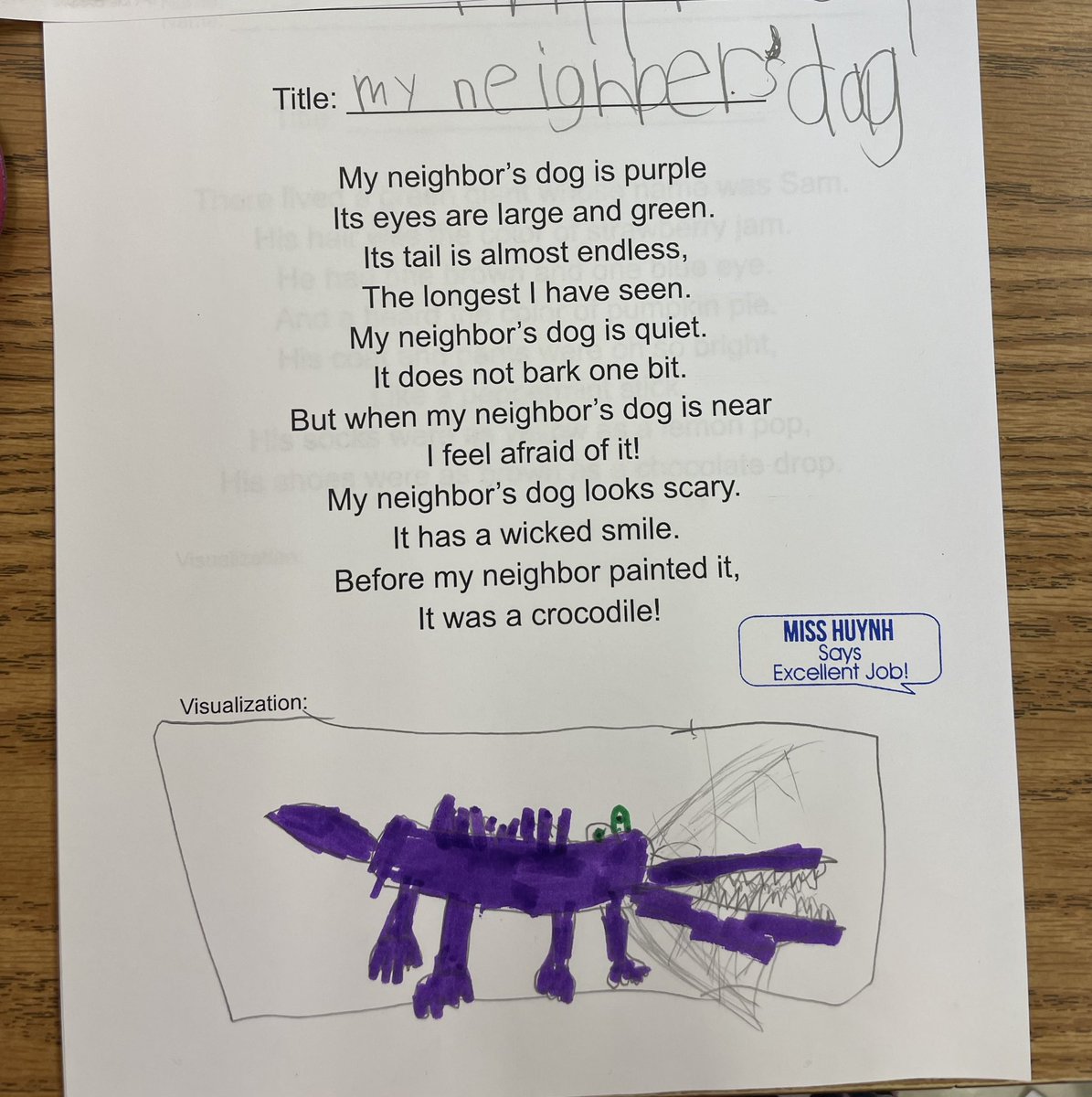 MissHuynhs1st's tweet image. 1st graders were introduced to poetry today, and used visualization to illustrate what they saw in their head. They also gave the poem a title! #CriticalCreativeThinking @FcpsPOGPOL @fcpsnews @FCPSR5