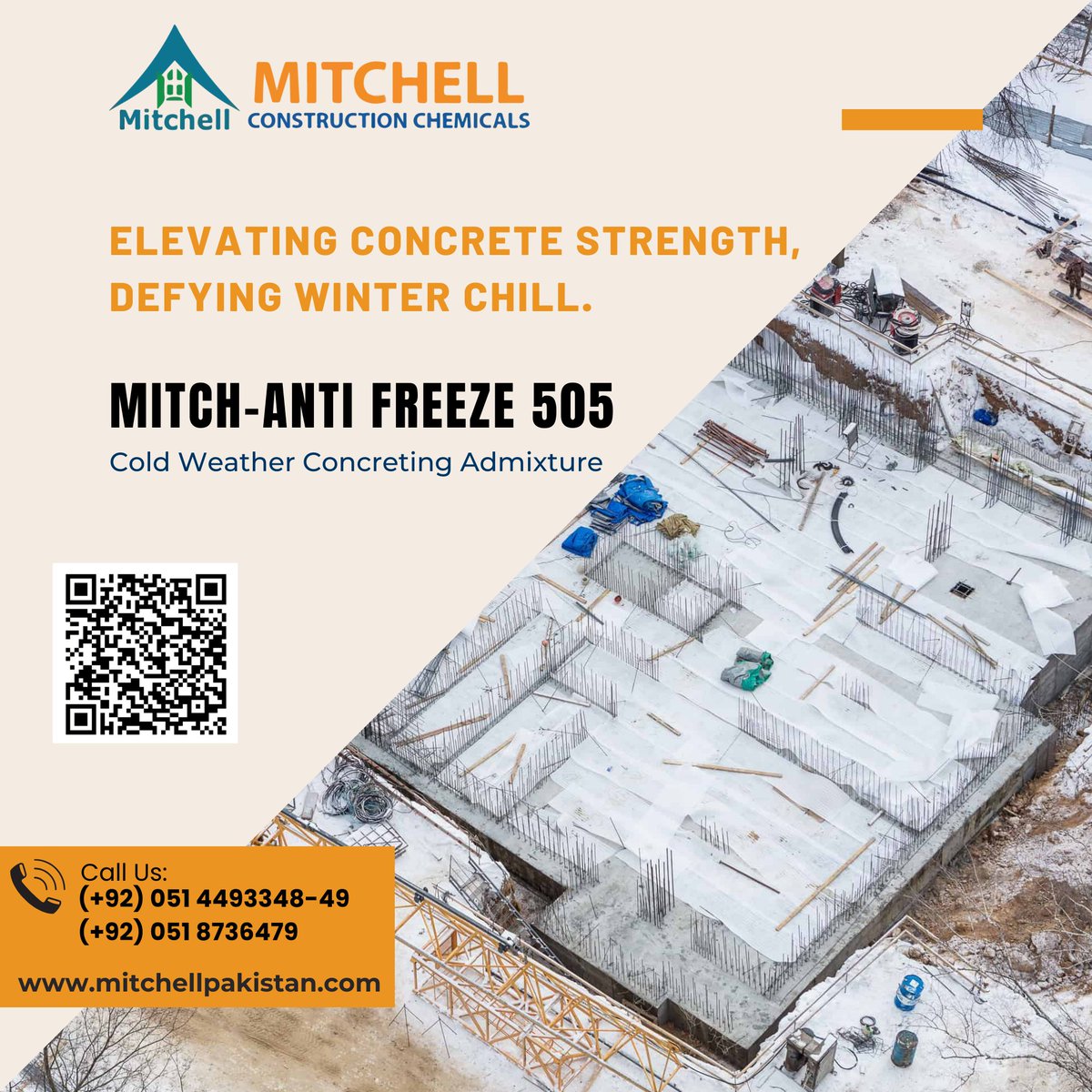 mitchellpak1's tweet photo. MITCH-ANTI FREEZE 505
Cold Weather Concreting Admixture
Contact Us
📷 (+92) 051 4493348-49
📷 (+92) 051 8736479
📷 sales@mitchellpakistan.com
📷 https://t.co/wum1UmdE4D
#ColdWeatherConcrete #MITCHANTIFREEZE505 #mitchset #ConcreteSolutions #building #material #company https://t.co/QOYGDrKKT4