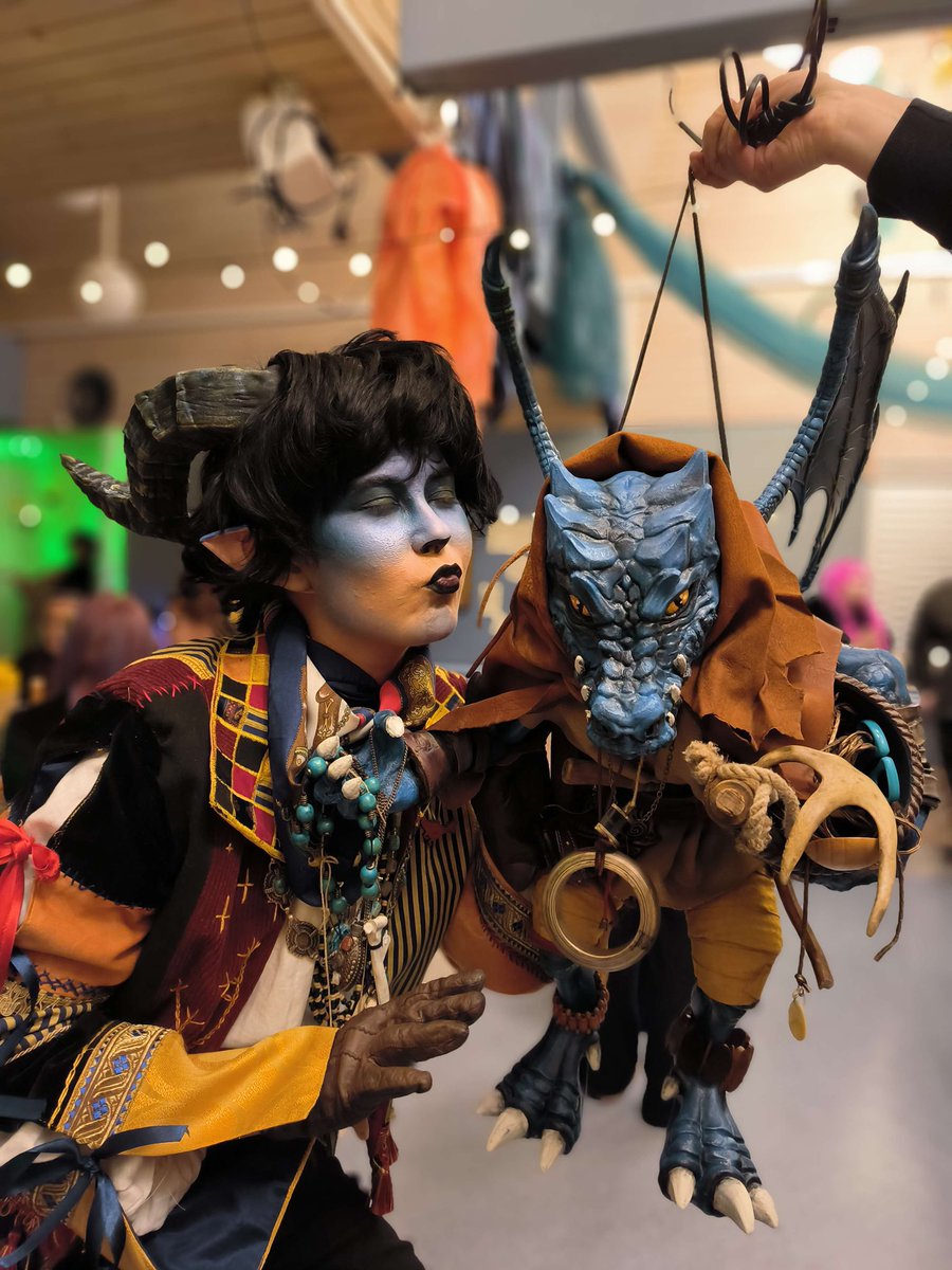 Lepraton's tweet photo. I’ve been quiet here but I survived 2023! My first year as a tattoo entrepreneur is now behind me. Whew. Thanks to all my amazing customers 😅  

Anyways have some photos from our larper New Year’s party! Thanks @petra_nordlund for the pics https://t.co/CK4B3WSart