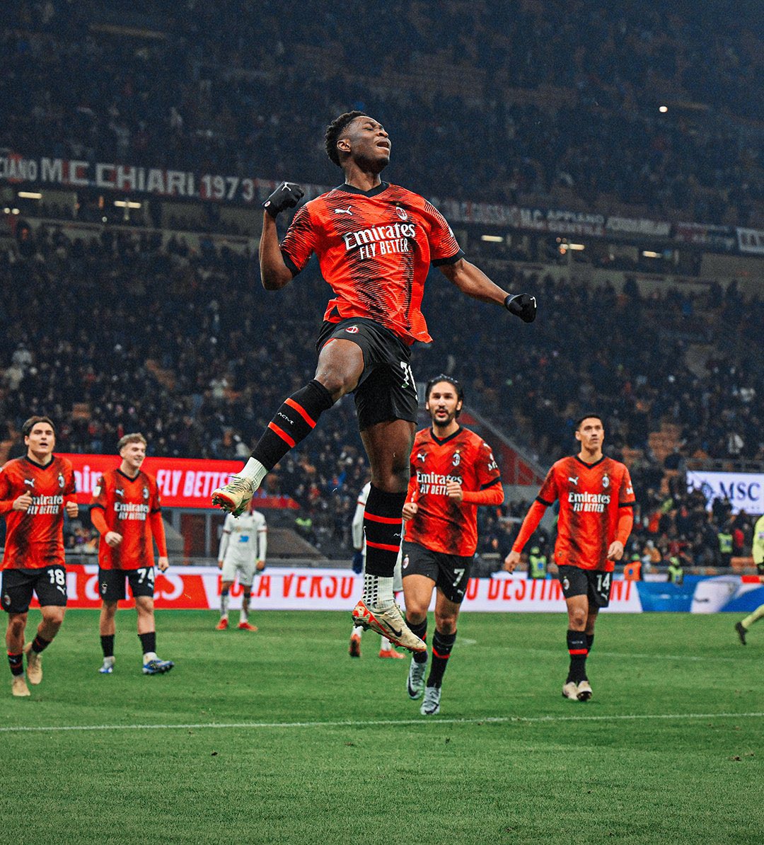 FT: AC Milan 4-1 Cagliari. AC Milan are through to the QUARTER FINALS of the Coppa Italia! 🇮🇹