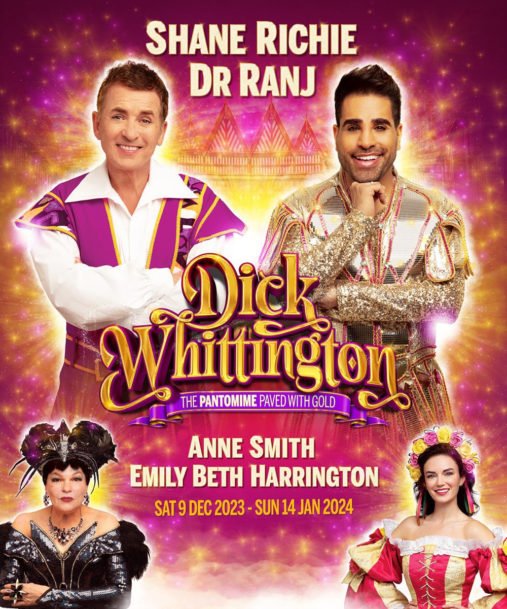 Just home from seeing #DickWhittington @RoyalNottingham - what a performance from #ShaneRichie and @DrRanj A very good show with some amazing technical wizardry and stagecraft too. Splendid stuff @XRoadsPantos