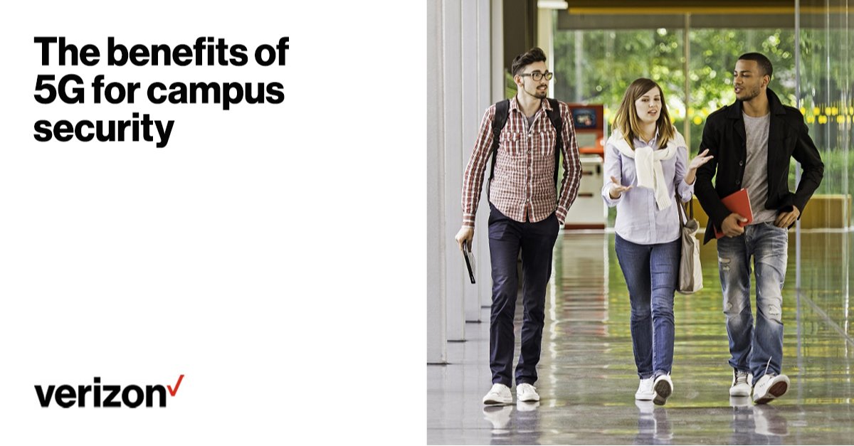 vzjdb2's tweet photo. Find out how 5G connectivity can help to improve campus safety and security. #CampusSafety #CampusSecurity #5G #VTeam https://t.co/5Nlp7ijRL8 https://t.co/Gex1JP4bwC