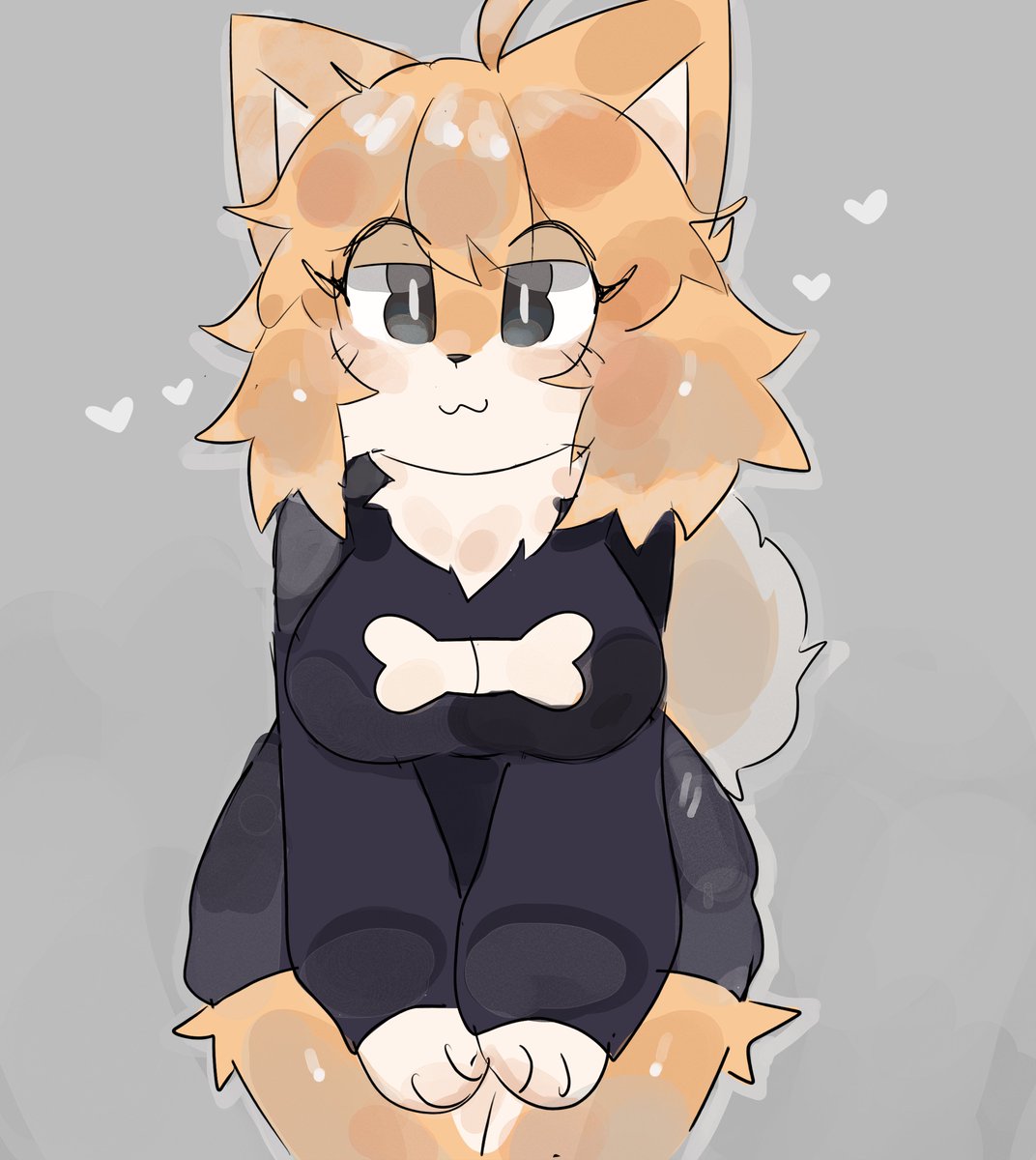 1girl solo furry female furry breasts :3 animal ears illustration images