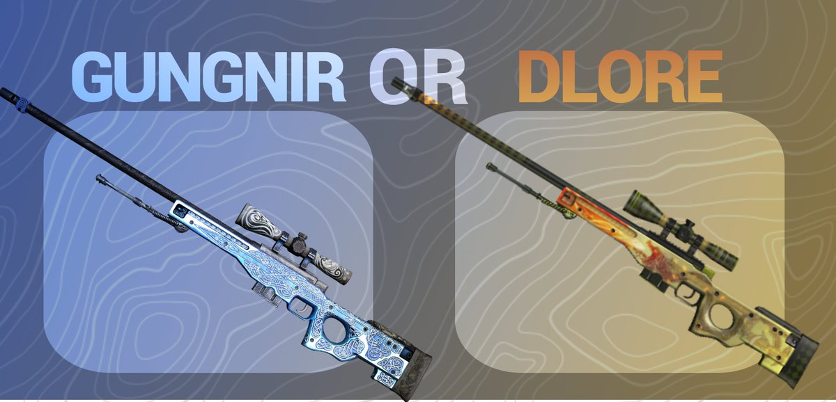 The Gungnir and Dragon Lore are the two most iconic AWP Skins. 

But which one do you prefer and why?🤔