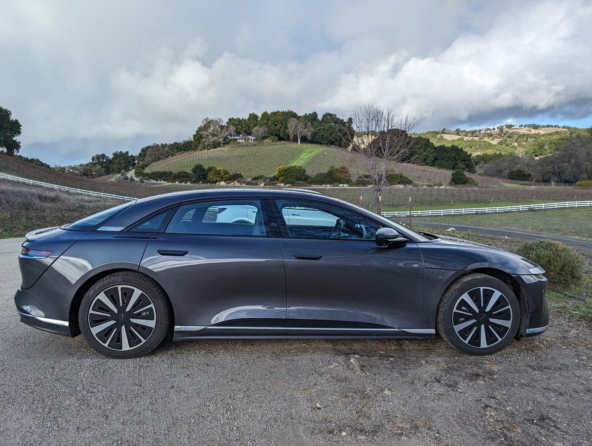 First road trip w/ the <a href="/LucidMotors/">Lucid Motors</a> Air Pure.  ✅
Phoenix to Paso Robles 😎🍷
Looking forward to the next adventure powered by #Lucid