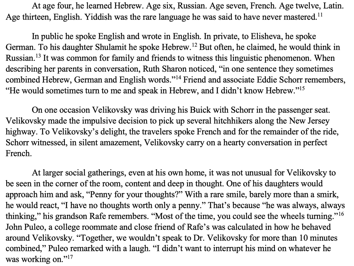 VelikovskyBook's tweet photo. Velikovsky was a polymath. 

His mind was incredible. 

It was obvious to everyone around him. 

#excerpt 
#VelikovskyBook
#Velikovsky

Velikovsky: A Life of the Ages

coming in 2024 https://t.co/tDtfgzL09X