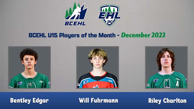 BCEHL's tweet photo. Let’s kick off 2024 by handing out the BCEHL monthly award winners for December! 🏆

Each month, a forward, defender and netminder are celebrated from each of the four leagues.

Stick taps to all our winners! Read more⬇️

https://t.co/gKpLyz3d9S

#bcehl #bcehlaaahockey #aaahockey https://t.co/G1BUS7TfNX