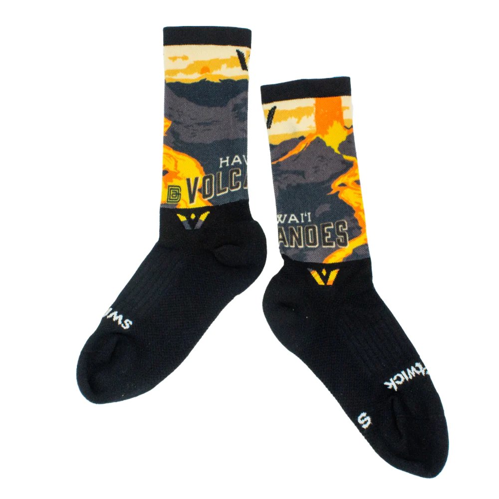Never mind the floor being lava, how about your socks being lava?
🌋🧦🥾
The most comfortable socks you will find & made even better with our eye-catching Hawaiʻi Volcanoes Eruption design.
Shop: shop.hawaiipacificparks.org/collections/ne…

#volcanosocks #hawaiivolcanoes #shopyourpark