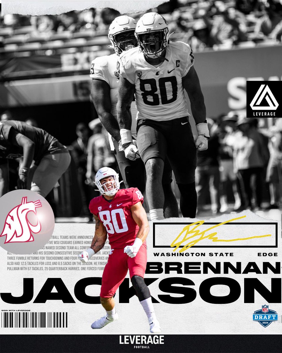 A four-time All-PAC 12 player, Brennan is one of the most disruptive and versatile players off the edge in the 2024 NFL draft. @lvrgfootball x @BrennanJ88 ‼️