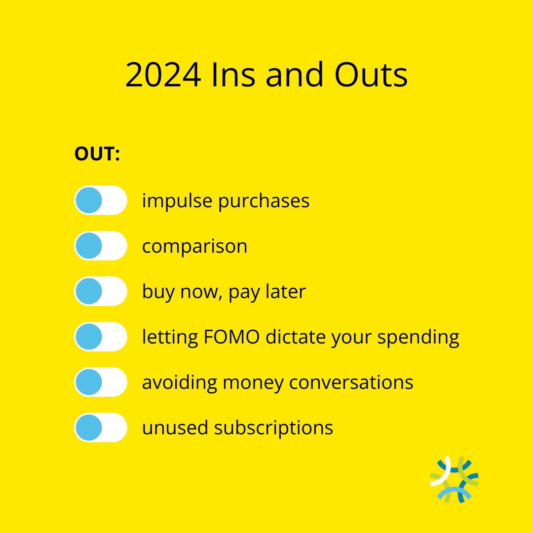 2024 ins + outs. What’s on your list this year? 😎

#YouUsUnitus #financialwellness #2024insandouts #personalfinance