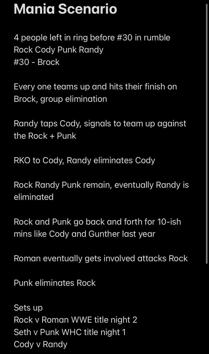 PKShrestha_'s tweet photo. @BustedOpenRadio @bullyray5150 @TheMarkHenry @davidlagreca1 

Listened to the show earlier…thought of a scenario that could work for mania. Thoughts? https://t.co/Cu3opZrk0h