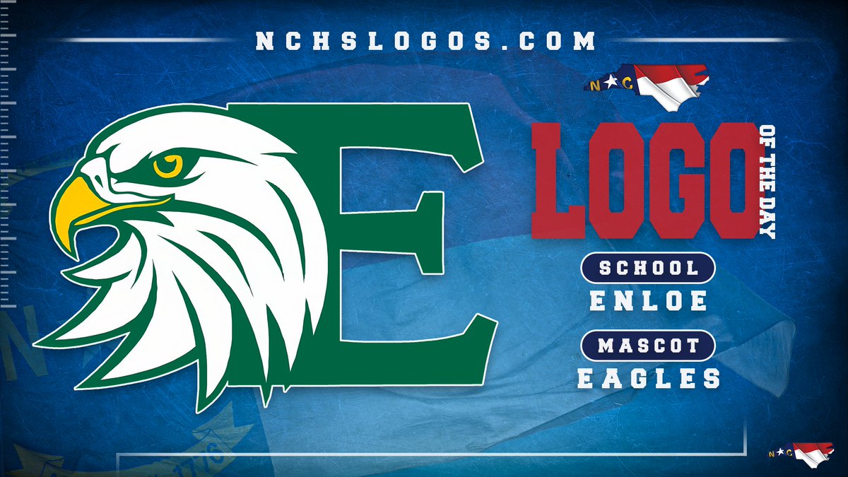 NCHSLogos's tweet photo. Our final #NCHSLogoOfTheDay this week takes us to Wake County to ✔️out the Enloe Eagles🟩⬜️🦅

@AthleticsEnloe @EnloeMagnetHS @EnloeHSFB @EnloeHoops @EnloeLacrosse @enloesoccer1 @enloegirlssocc1 @EnloeHSTF @EnloeBoosters 

https://t.co/QhFtotxnVE

#nchsfb #nchshoops https://t.co/xupiCdX9S6