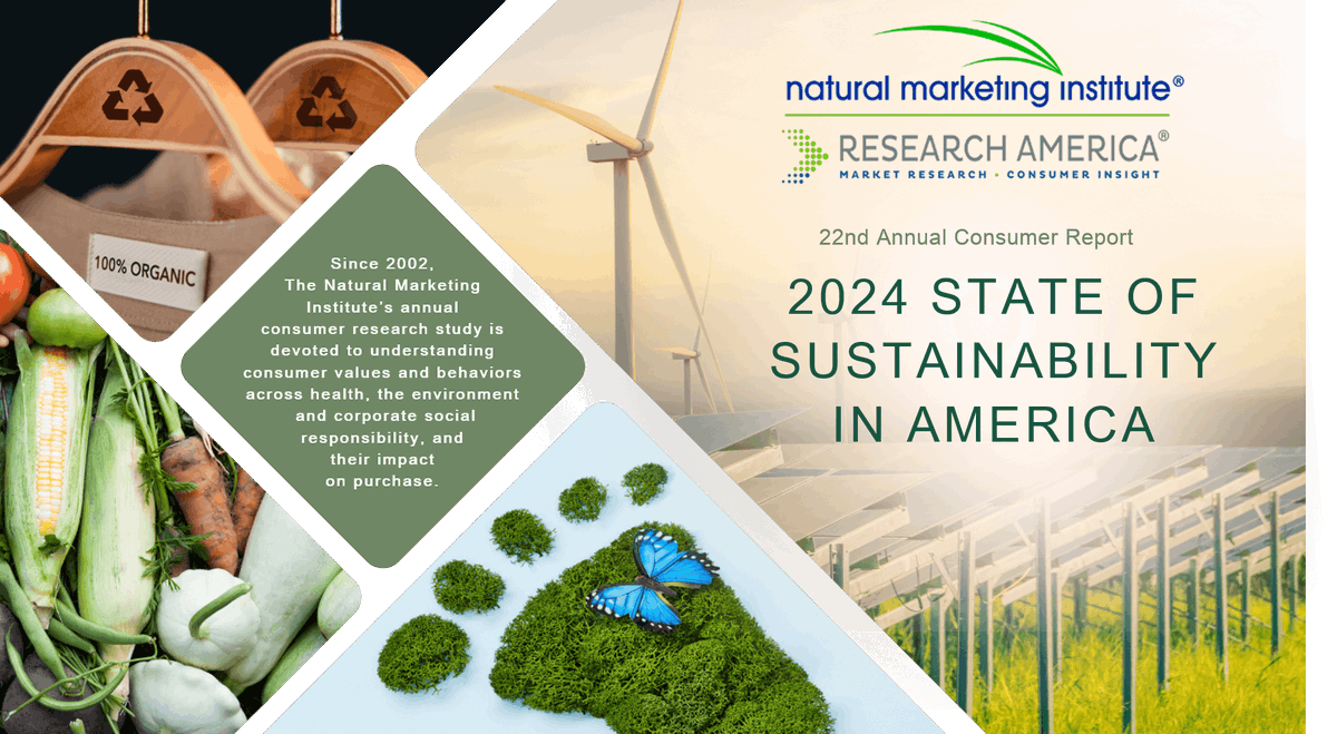 NMITweets's tweet photo. Exciting News! Natural Marketing  Institute® proudly unveils the 2024 State of Sustainability in  America Report. Explore unparalleled insights on consumer behaviors &amp; values in health, environment, and corporate responsibility. Access sustainability-trends-and-consumer-insights/ https://t.co/r3vXf6GBXJ