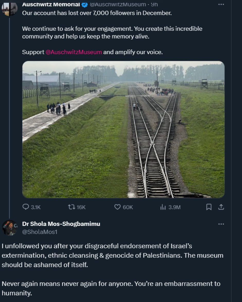Shouty showing her racism as if Jews are also not dying from the horrors happening over there. It is not just one side that is having innocent people die.