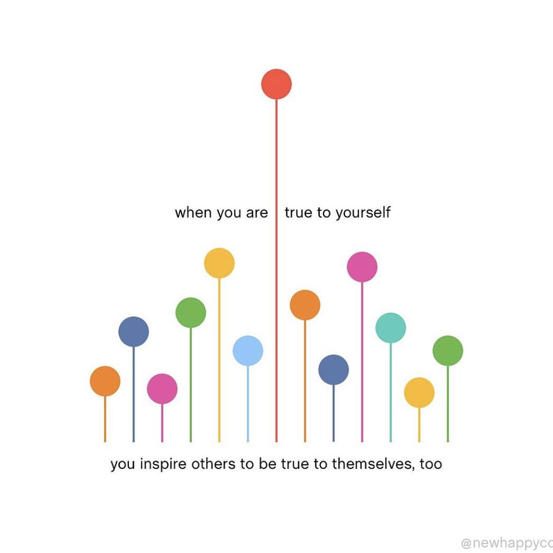 When you are true to yourself, you inspire others to be true to themselves too

Image: instagram.com/newhappyco