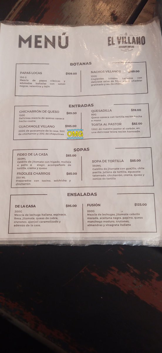 FURANKU4's tweet photo. @AtencionProfeco 
En el villano restaurante (Tlalnepantla) nos cobran más por una orden de guacamole, se nos dice que ese precio no lo tienen actualizado, pero en la carta aparece otro monto distinto...
Estaría bien que fueran a regular esas inconsistencias, por favor. https://t.co/d94v9OP5w5
