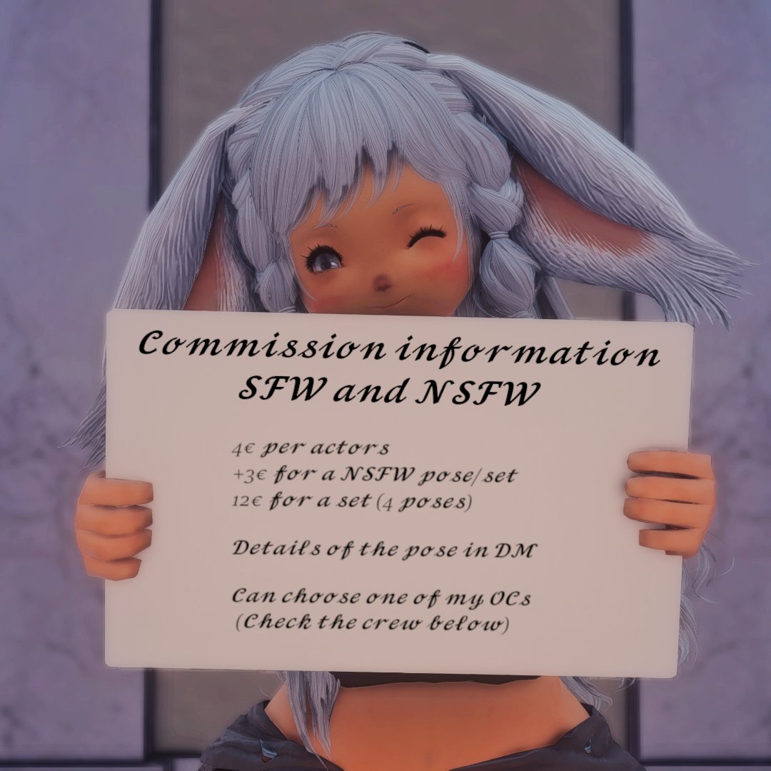 YamikoXIV's tweet photo. Opening for commision pics
Info right there

My crew below https://t.co/CeuDpzlA9c