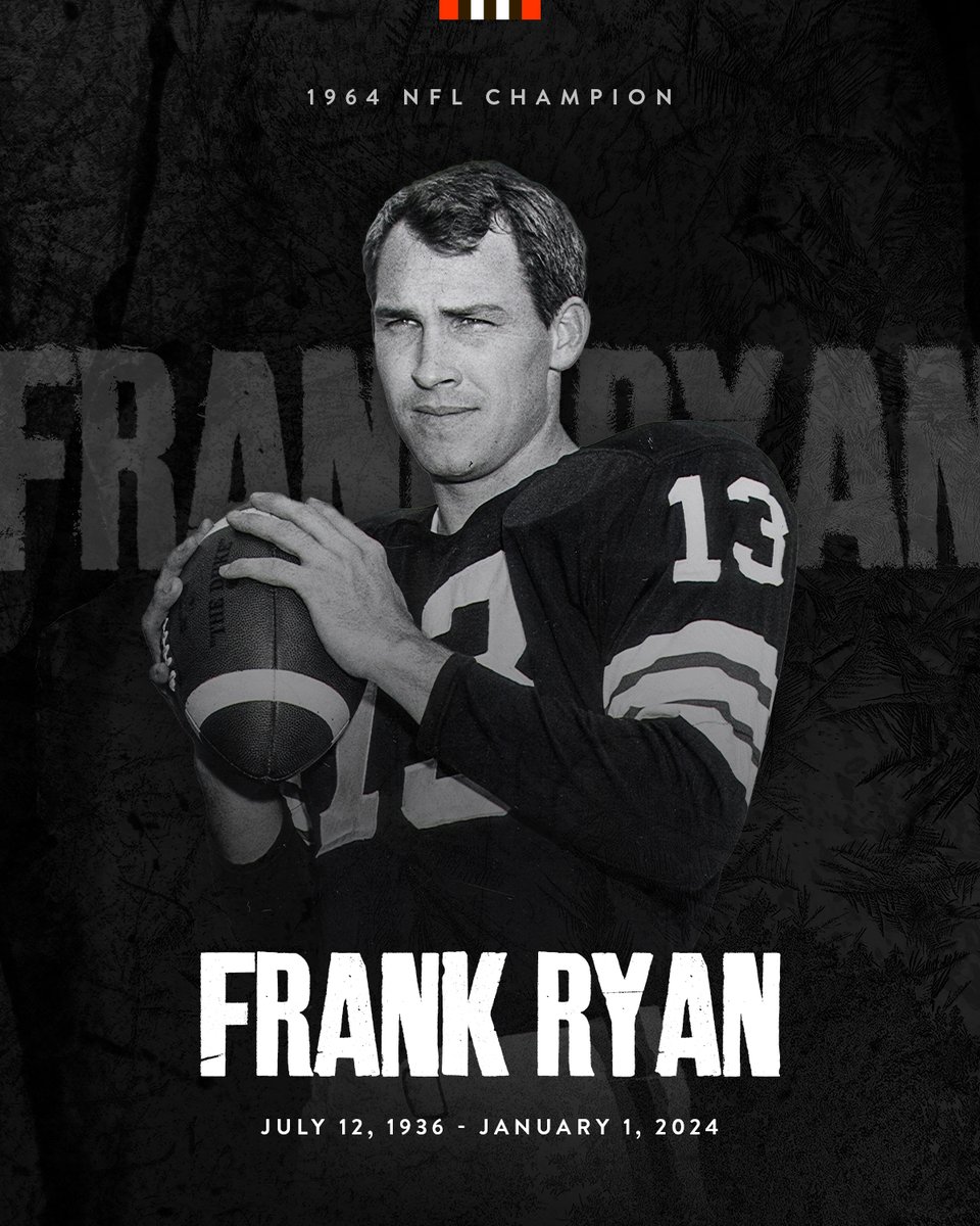 Our hearts are with the family and friends of Frank Ryan, as we honor the life of a Browns icon and championship-winning quarterback.

📰 » brow.nz/0jsx