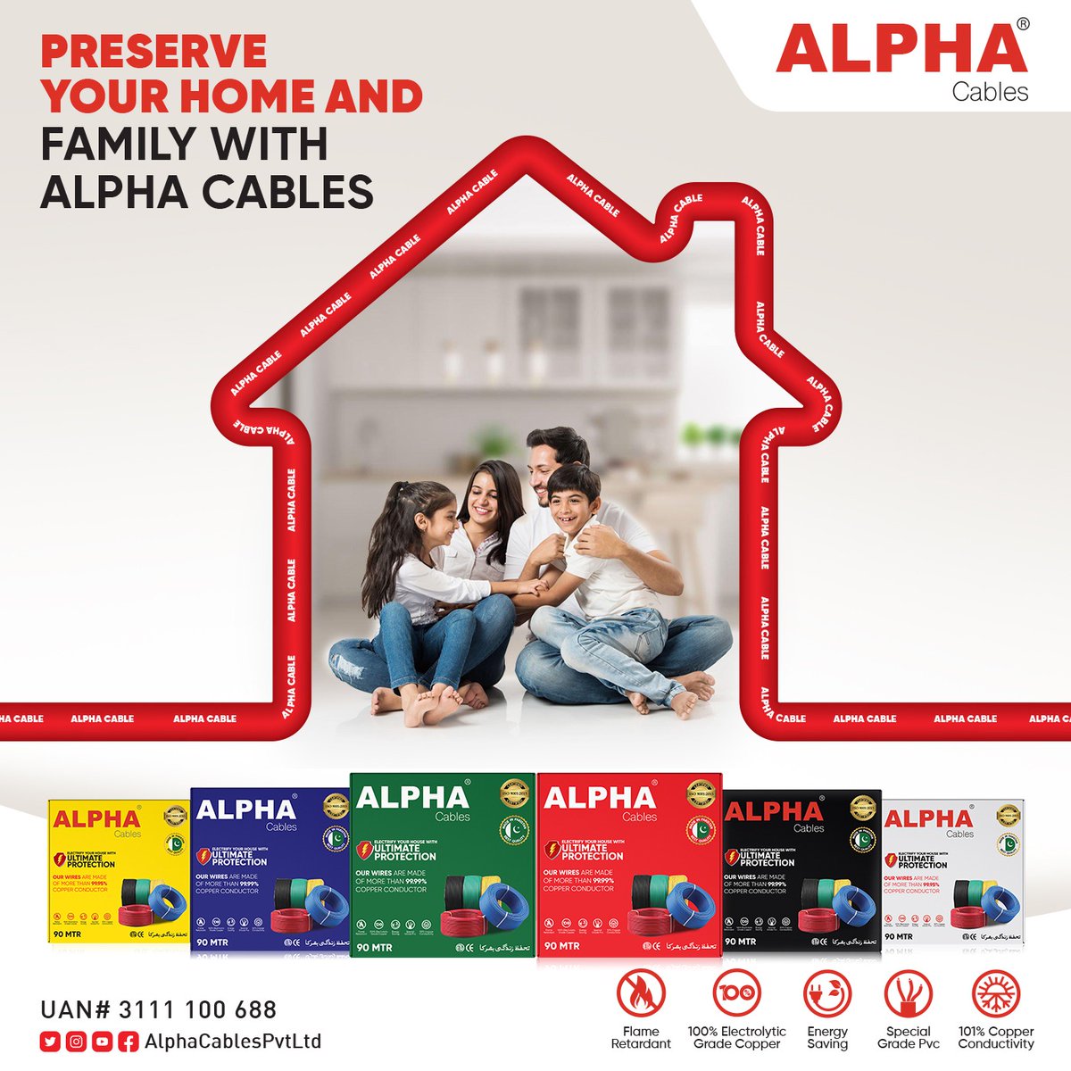 AlphaCables's tweet photo. Why Should
You Choose
Alpha Cables
Quality - Energy Saving - Strength - Flexible
Alpha Cables
Alpha Cables (Pvt.) Ltd.
UAN# 3111 100 688
We are a leading cable manufacturing company specializing in the production of high-quality electrical Cables. https://t.co/ctIscxfO5J