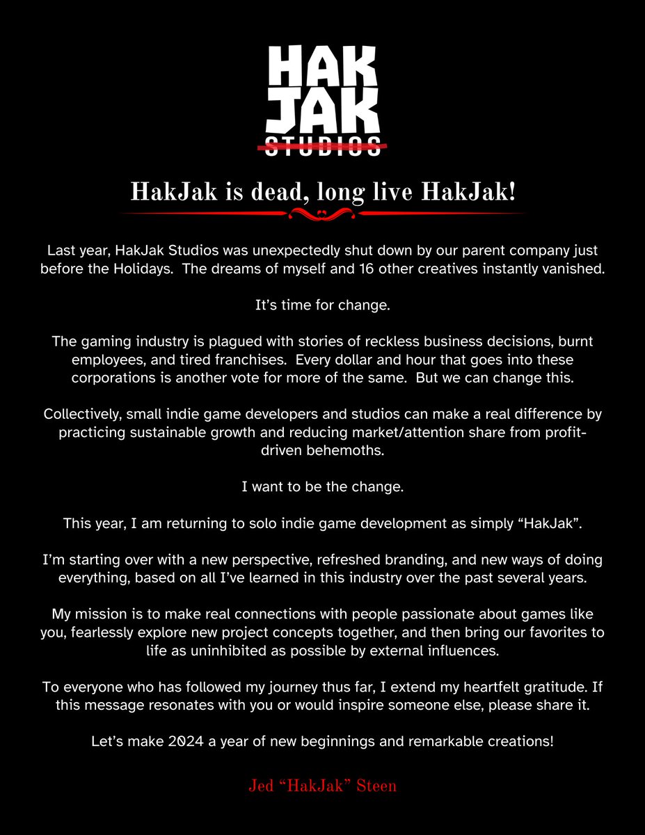 I'm hitting the reset button.