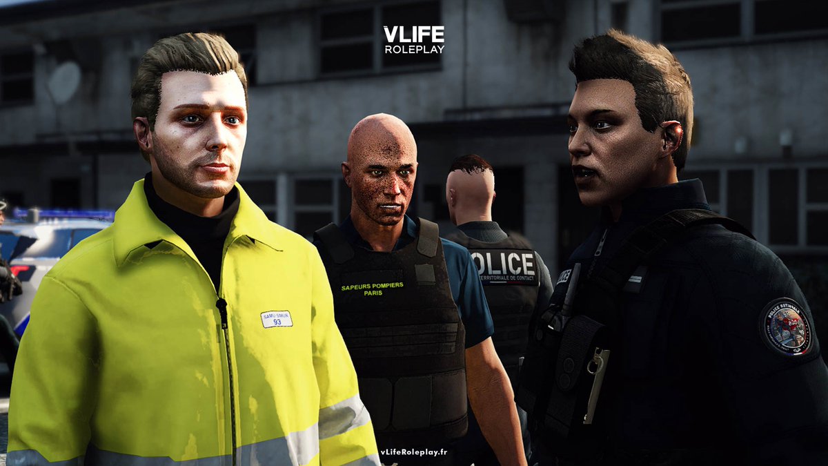 vLifeRoleplay's tweet photo. La collaboration inter service 🚒🚓🚑 est un élément important pour notre serveur qu’on apprécie mettre en œuvre sur nos interventions ��� https://t.co/tKmiVlDLDJ