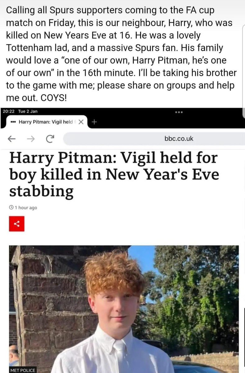 Get this going Friday night 🙏💙💔 <a href="/SpursOfficial/">Tottenham Hotspur</a> #COYS #THFC