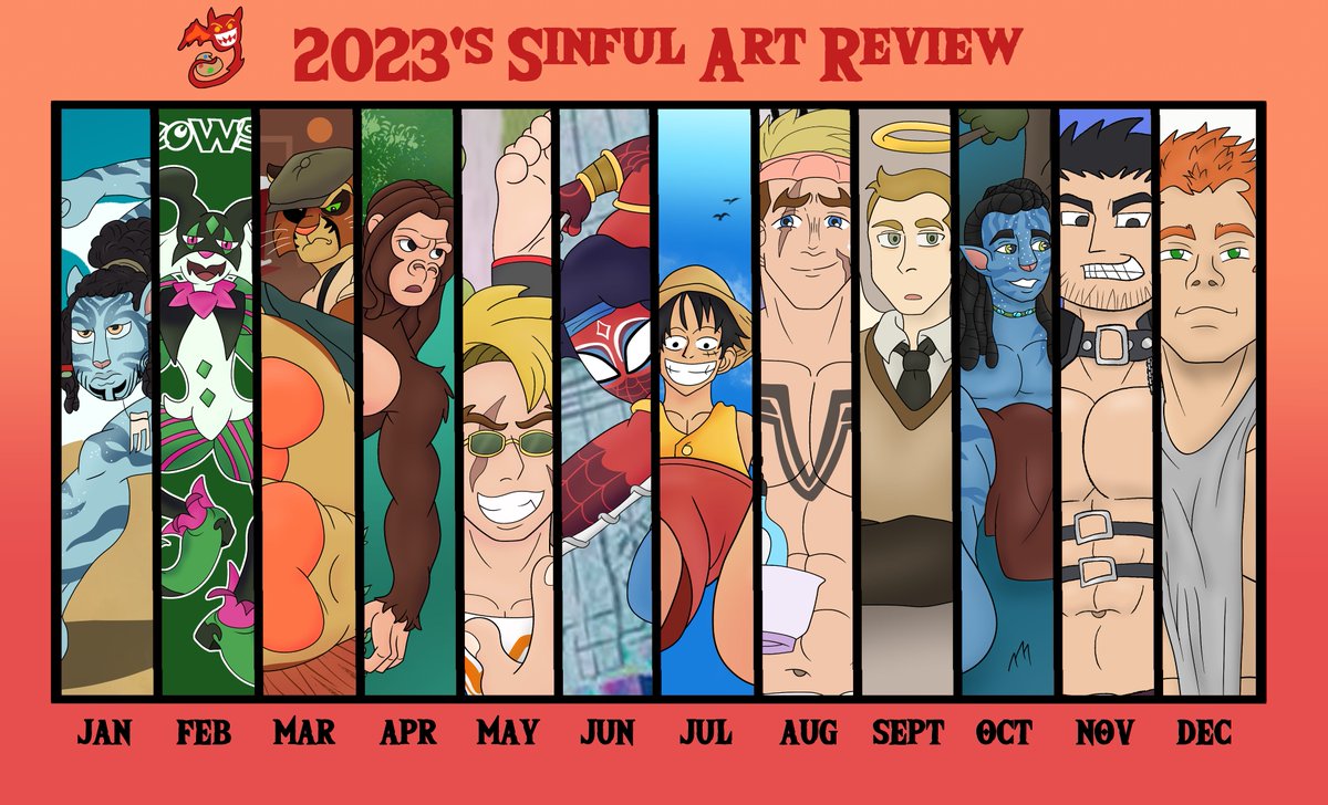 S1nCityStudios's tweet photo. One of my hardest Art summaries to choose stuff from. I drew over 250 pics last year. 🥳

Here's to a banger 2024 🍻 https://t.co/Vdv1JsuE7M