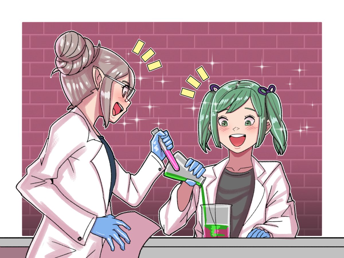 K0-fi request: Scientist Kana and Midori