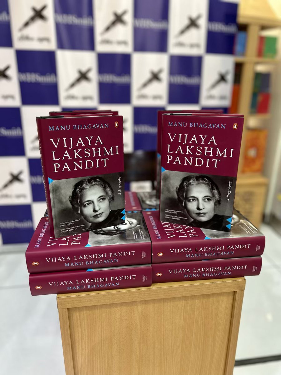 ManuBhagavan's tweet image. Happy New Year!

Ended my #booktour with some thrilling news.  After just a few days of release, 

#VijayaLakshmiPandit is officially a #charttopper!  The #4 #bestseller 

@WHSmith_India @DelhiAirport 

#books #newrelease #biography #popularreading #BookTwitter #history