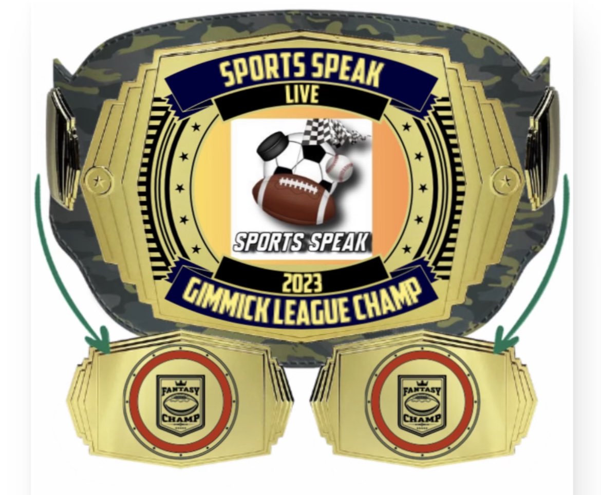 TGlass takes home the belt.

The 2023 #SportsSpeakFantasy champion!!!