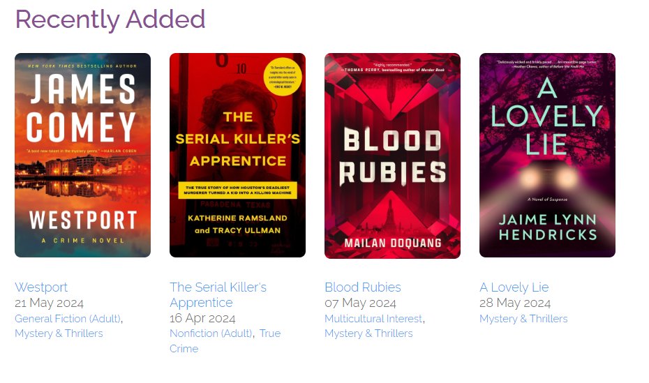 Check out these new digital advance reading copies from @PenzlerPub on @NetGalley! netgalley.com/pub/penzler