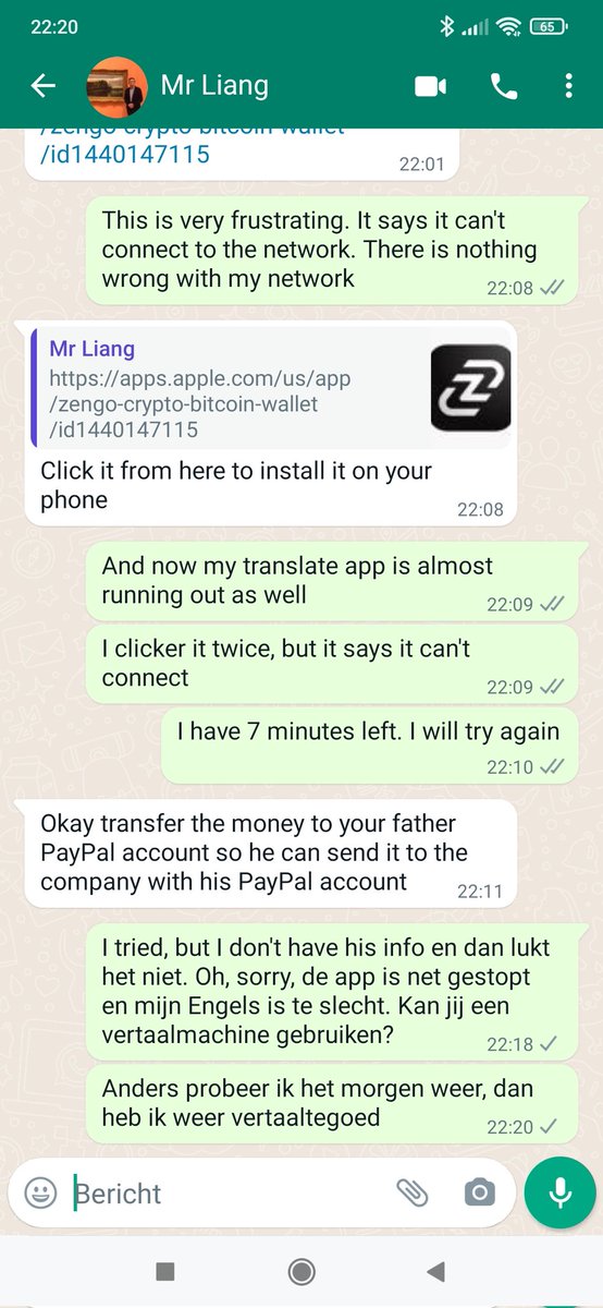 Ik ben al 2 dagen een oplichter 3000 euro aan het voorhouden en ik vermaak me prima.