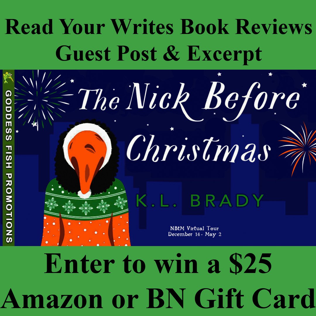 ReadYourWrites's tweet photo. K.L. Brady talks about the love triangle found in her latest book, The Nick Before Christmas. Enter to #win a $25 Amazon/BN GC. https://t.co/qvJQPJ0aaq
#HolidayRomance #ContemporaryRomance #SeasonedRomance #TheNickBeforeChristmas #KLBrady #GoddessFishPromotions @GoddessFish https://t.co/yiQnkKssBB