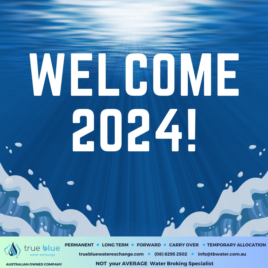 truebluewaterex's tweet photo. Welcoming 2024 with Innovation!  As we say goodbye to 2023, we're excited to dive into a new year as your trusted Water Broking Company.  Grateful for the growth and collaboration last year. In 2024, we're committed to navigating waters with dedication and innovation! https://t.co/ma0O8PRBMa