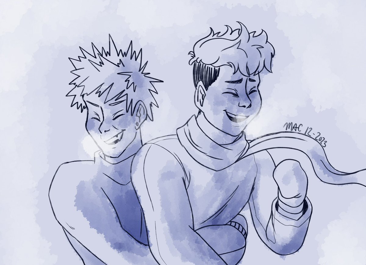 for <a href="/9r7g5h/">The 9 One🧡💚🧡</a> : hello! i was your secret santa! i made you some art to go along with the fic i wrote for you! link and summary are in the tweet below 💜 

#BakuDekuSecretSanta2023 <a href="/BakudekuSs/">BakuDeku Secret Santa 2025</a>