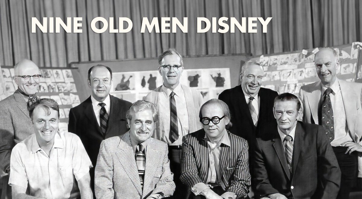 mohanadamin3d's tweet image. “Meet the Nine Old Men, the masterminds behind Disney’s classics! These legendary animators crafted the magic of Snow White, Bambi, and more. Their innovative spirit revolutionized animation. #DisneyMagic #NineOldMen #AnimationLegends”