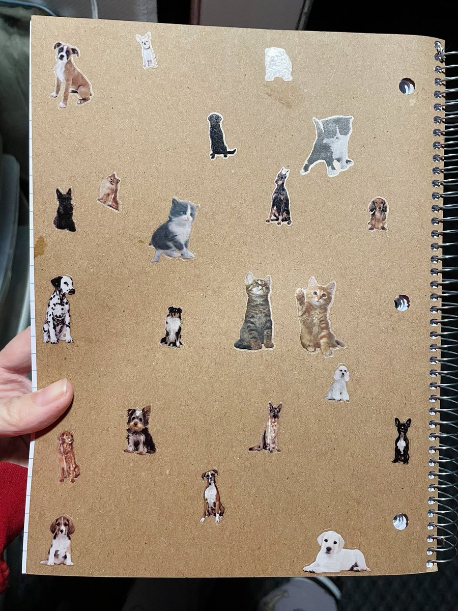 *Puts fresh notebook on shelf for school*
*walks by a short time later-> waitwhat.gif*
The speed and stealth of this sticker attack was nothing short of impressive