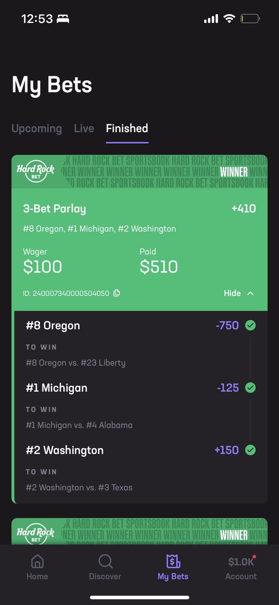 BangzPicks's tweet photo. Brought the new year in correct! Posted this parlay for free before the game.. #smashed https://t.co/WngrPEmF5J