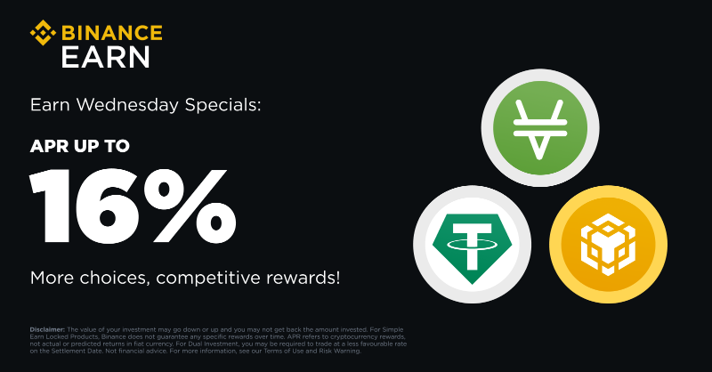 binance's tweet photo. It's the first Wednesday of 2024!

The perfect day to explore new rewarding offers with #Binance Earn 🫡