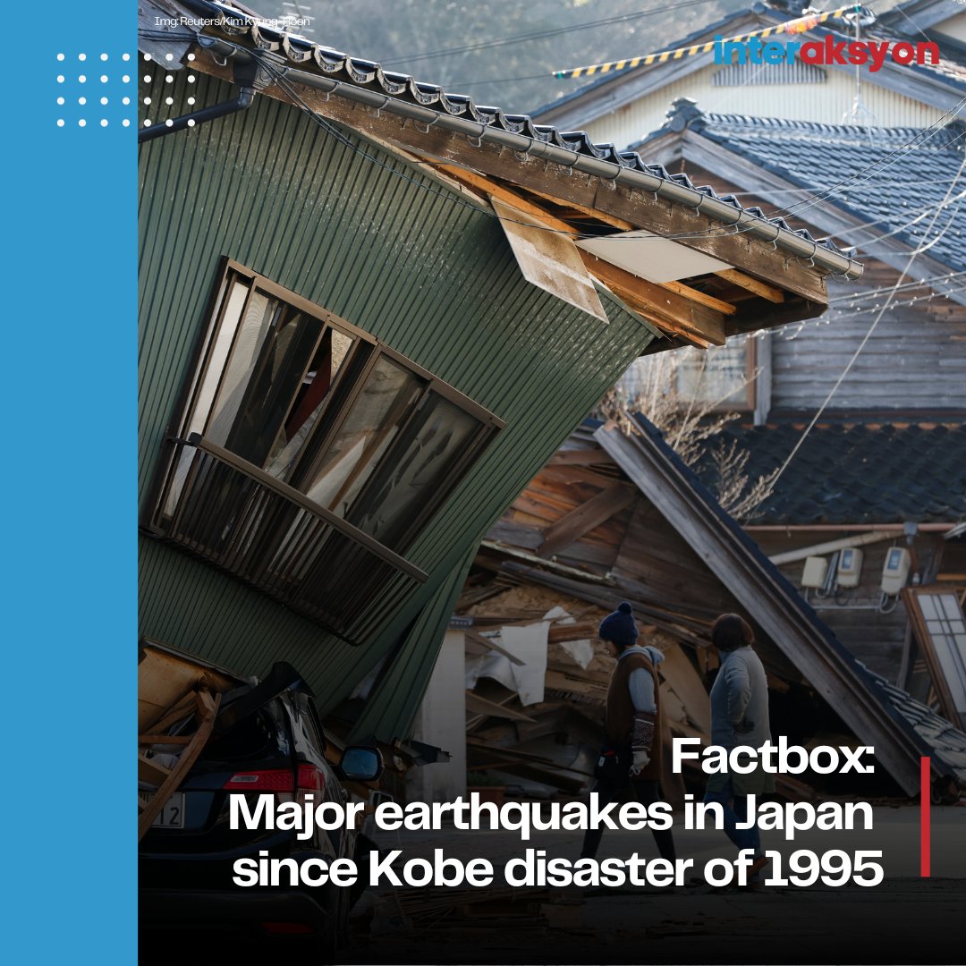 Japan accounts for about 20% of the world’s earthquakes of magnitude 6 or greater, and each year experiences up to 2,000 quakes that can be felt by people. Here are some major Japanese quakes in the last 30 years: interaksyon.philstar.com/trends-spotlig…