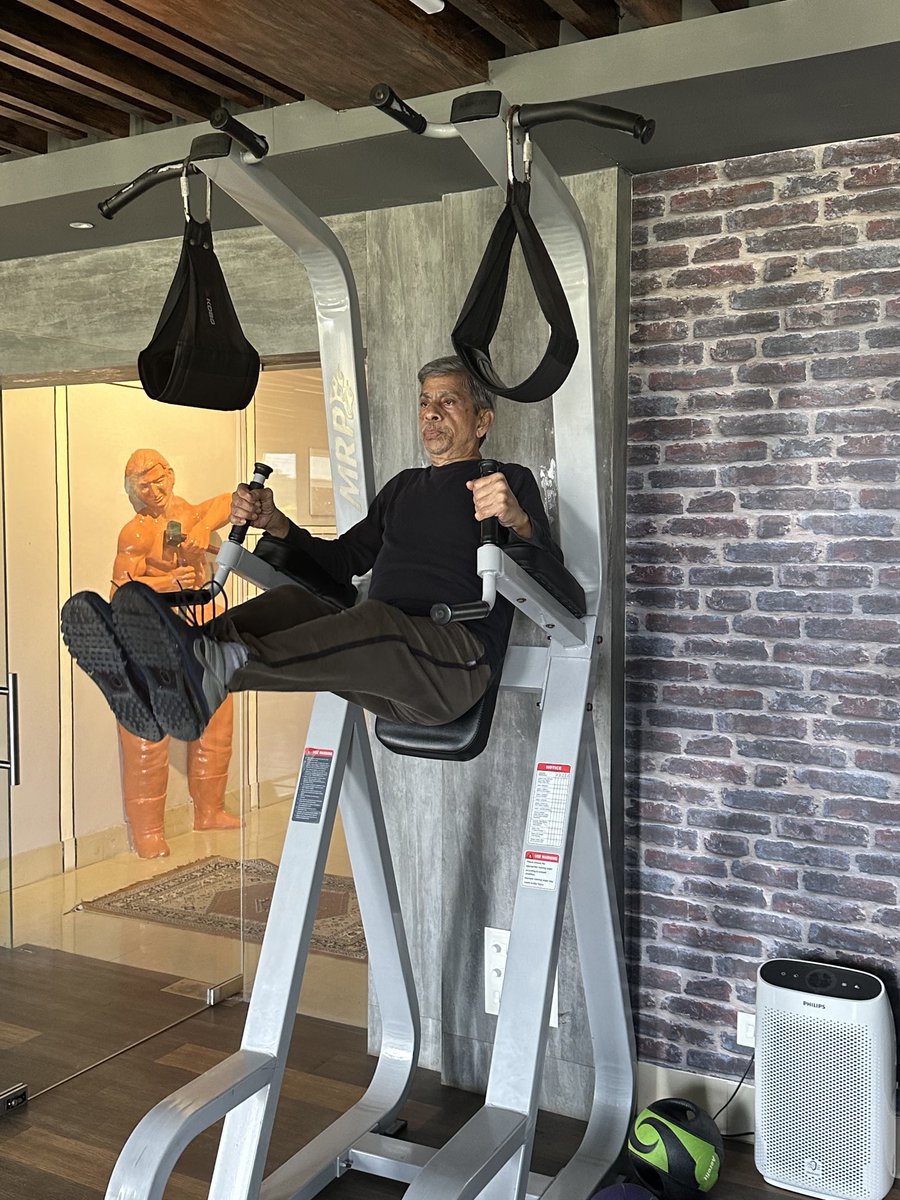 This is what inspiration looked like today morning. 

Mr. LC Amarnathan, IPS (Rtd.) is 80 years old.