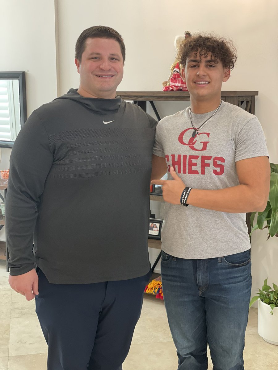 Had a great at home visit with <a href="/Coach_JScott/">Jesse Scott</a> . Thanks for stopping by!