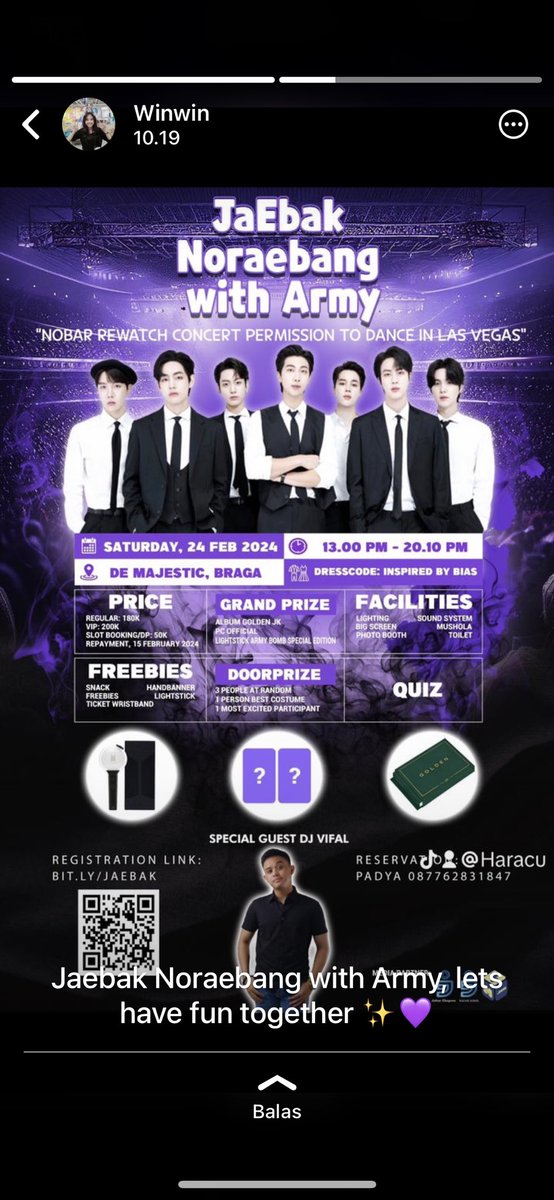 SetiaNurlia's tweet photo. ya kali ga ikutan?
https://t.co/VqyMWXItJb

#BTS #Army #btsarmy #hybe 
#armyindonesia #armybandung #noraebang #noraebangbandung #Suga #Jhope #Jinbts #jiminbts #eventbandung #kpop #bighit #armybts_bangtan #nobarbts #nobarbtsbandung #permissiontodance #ptd #ptdlasvegas #konserbts https://t.co/X4GibLyMyl
