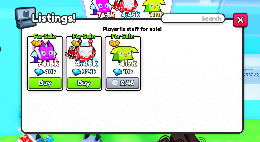 d5vid_'s tweet photo. 🎉 pushed some anti-scamming measures to 99:

- players are now transparent near booths
- newly listed booth items have a 3, 2, 1 countdown 
- added filters to chat to stop fake "global" messages
- added warnings when mailing items to non-friends https://t.co/AgAE0ZpOIR