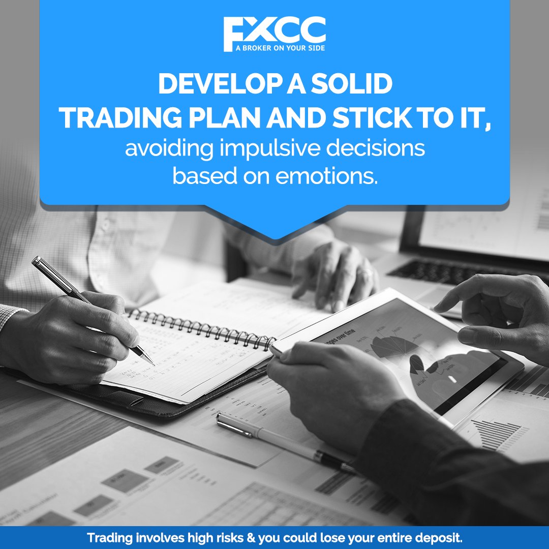 Create a clear trading plan with entry/exit rules and risk management. Stick to it, avoiding impulsive decisions driven by emotions. Consistency is key to long-term success.
Trading involves high risks. Consider if you can afford to risk losing money, before starting.
#FXCC
